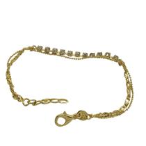 Pulseira com Detalhes de Pedras Banhada - Elegância e Brilho