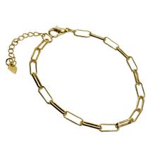 Pulseira com Elos grandes banhada a ouro 18k Semijoia