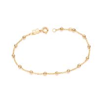 Pulseira com Esferas Banhado a Ouro Rommanel 552203 Pulseira com Esferas Banhado a Ouro Rommanel 552203