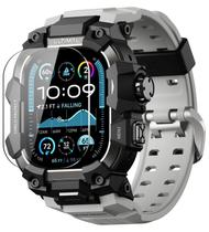 Pulseira com Estojo para Relógio ULTIMAL 49mm à Prova de Choque Cinza