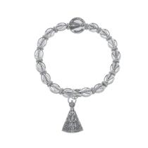 Pulseira com Medalhas e Pingente de Nossa Senhora Aparecida em Metal Pulseira com Medalhas e Pingente de Nossa Senhora Aparecida em Metal