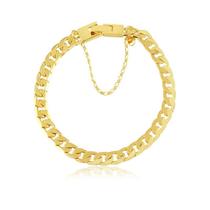 Pulseira Com Pega Ladrão Folheada A Ouro 18k Pulseira Com Pega Ladrão Folheada A Ouro 18k