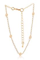 Pulseira com Pequenas Pérolas Folheado em Ouro 18k