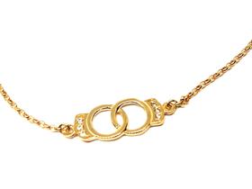 Pulseira com Pingente de ouro 18k Algemas Pulseira com Pingente de ouro 18k Algemas
