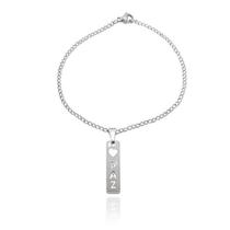 Pulseira com pingente de paz de aço Pulseira com pingente de paz de aço