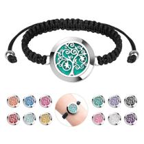 Pulseira Com Pingente Difusor Aromas Arvore da Vida com Feltro Perfume Óleos Essências Pulseira Com Pingente Difusor Aromas Arvore da Vida com Feltro Perfume Óleos Essências