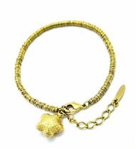 Pulseira Com Pingente Estrela Diamantada Banho Ouro 18k 439 Pulseira Com Pingente Estrela Diamantada Banho Ouro 18k 439