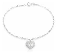 Pulseira Com Pingente Feminina Delicada Prata Legitima Fé Pulseira Com Pingente Feminina Delicada Prata Legitima Fé