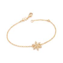 Pulseira com pingente floco de neve BRANCO 552189 Rommanel Pulseira com pingente floco de neve BRANCO 552189 Rommanel