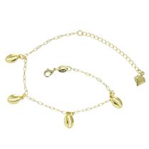 Pulseira Com Pingentes De Búzios PRI Style Folheada A Ouro 18K Antialérgica Pulseira Com Pingentes De Búzios PRI Style Folheada A Ouro 18K Antialérgica