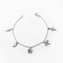 Pulseira com Pingentes em Prata 925