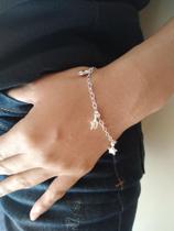 Pulseira com Pingentes Estrela Pulseira com Pingentes Estrela