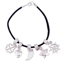Pulseira com Pingentes Pendentes - Prateado Pulseira com Pingentes Pendentes - Prateado