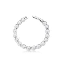 Pulseira com Quadrados Lisos Acetinados Intercalados - 8mm de Largura