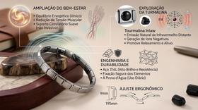 Pulseira com Trio de Elementos Magnetica Germanio Turmalina Pulseira com Trio de Elementos Magnetica Germanio Turmalina