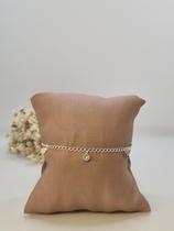 Pulseira com Zircônia e Círculos em Prata 925