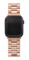 Pulseira Compatível Apple Watch 40mm Tri Elos Dourado Rosê