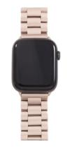 Pulseira Compatível Apple Watch 44mm Tri Elos Dourado Retrô - BaúdoViking