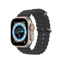 Pulseira compatível com Apple Watch 44 MM - Oceano Cloud - Preta - Gshield