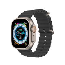 Pulseira compatível com Apple Watch 45 MM - Oceano Cloud - Preta - Gshield Pulseira compatível com Apple Watch 45 MM - Oceano Cloud - Preta - Gshield