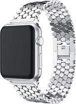 Pulseira Compatível com Apple Watch Elos Ladrilho Escama Preto 40mm