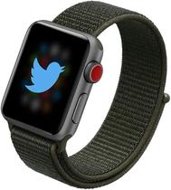 Pulseira compatível para Apple Watch 42mm 44mm Series 1 2 3 4 Woven Nylon Pulseira VERDE MILITAR Pulseira compatível para Apple Watch 42mm 44mm Series 1 2 3 4 Woven Nylon Pulseira VERDE MILITAR