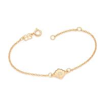 Pulseira Concha Banhada a Ouro com Zircônia Rommanel 552141 Pulseira Concha Banhada a Ouro com Zircônia Rommanel 552141