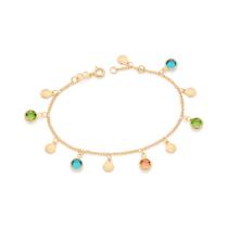 Pulseira conchas banhada a ouro COLORIDO 552201 Rommanel Pulseira conchas banhada a ouro COLORIDO 552201 Rommanel