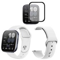 Pulseira confort para Amazfit Bip 6 +pelicula c/ borda preta