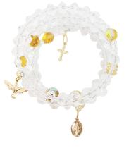 Pulseira Consagração Terço 5 mistérios cristais Nossa Senhora Graças Medalha Milagrosa Pulseira Consagração Terço 5 mistérios cristais Nossa Senhora Graças Medalha Milagrosa