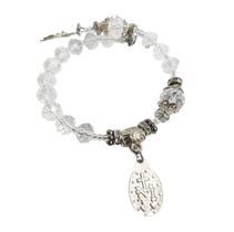 Pulseira Consagração Terço dezena cristal medalha de Nossa Senhora Medalha Milagrosa Graças Pulseira Consagração Terço dezena cristal medalha de Nossa Senhora Medalha Milagrosa Graças