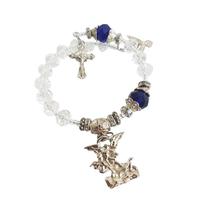 Pulseira Consagração Terço dezena cristal medalha de São Miguel Arcanjo Pulseira Consagração Terço dezena cristal medalha de São Miguel Arcanjo