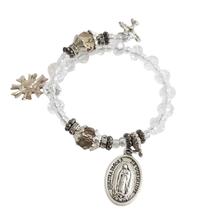 Pulseira Consagração Terço dezena cristal medalha Nossa Senhora Guadalupe Pulseira Consagração Terço dezena cristal medalha Nossa Senhora Guadalupe