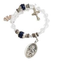 Pulseira Consagração Terço dezena cristal medalha Nossa Senhora Perpétuo Socorro