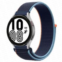 Pulseira Cor Azul Marinho C/ Laranja Nylon tiras autocolantes 20mm Compativel Com SM-Waatch3 Active2 GTS3 GTR42/47mmGTR3/PRO Pulseira Cor Azul Marinho C/ Laranja Nylon tiras autocolantes 20mm Compativel Com SM-Waatch3 Active2 GTS3 GTR42/47mmGTR3/PRO