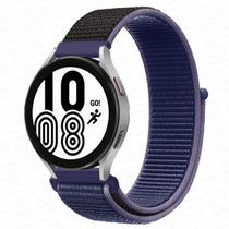 Pulseira Cor Azul Marinho Nylon tiras autocolantes 22mm Compativel Com SM-Waatch3 Active2 GTS3 GTR42/47mmGTR3/PRO