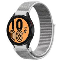 Pulseira Cor Branco Nylon tiras autocolantes 20mm Compativel Com SM-Waatch3 Active2 GTS3 GTR42/47mmGTR3/PRO