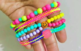 Pulseira cor multicolor infantil