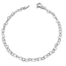 Pulseira Coração Vazado Prata Pura 925 Pulseira Coração Vazado Prata Pura 925