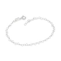 Pulseira corações de prata maciça 925 850081 Rommanel