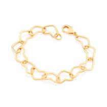 Pulseira corações folheada a ouro 551729 Rommanel Pulseira corações folheada a ouro 551729 Rommanel