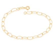 Pulseira corações presente mãe mulher rommanel folheado 18k Pulseira corações presente mãe mulher rommanel folheado 18k