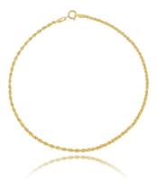 Pulseira Corda Feminina Ouro 18k 750
