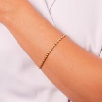 pulseira cordão baianao banhada a ouro 18k