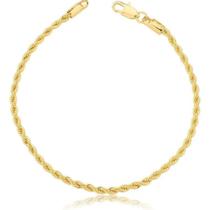 Pulseira Cordão Baiano 2 mm folheado a ouro 18K Pulseira Cordão Baiano 2 mm folheado a ouro 18K