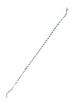 Pulseira Cordão Baiano Banhado a Prata 925 3mm 22cm