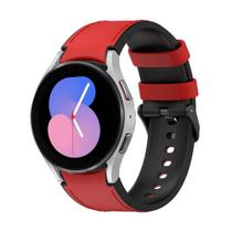 Pulseira coro sintético e silicone para Galaxy Watch 5 40mm