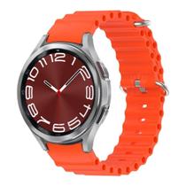 Pulseira Correa De Silicone Ondulada Para Watch6 Classic 43