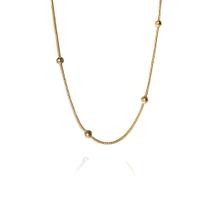 Pulseira Corrente com Bolinhas Ouro 18k - Elegante