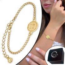 Pulseira Corrente Grumet São Bento Banhado a Ouro 18k Pulseira Corrente Grumet São Bento Banhado a Ouro 18k